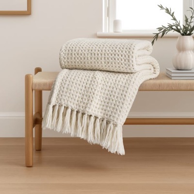 Chunky Waffle Throw — £22
